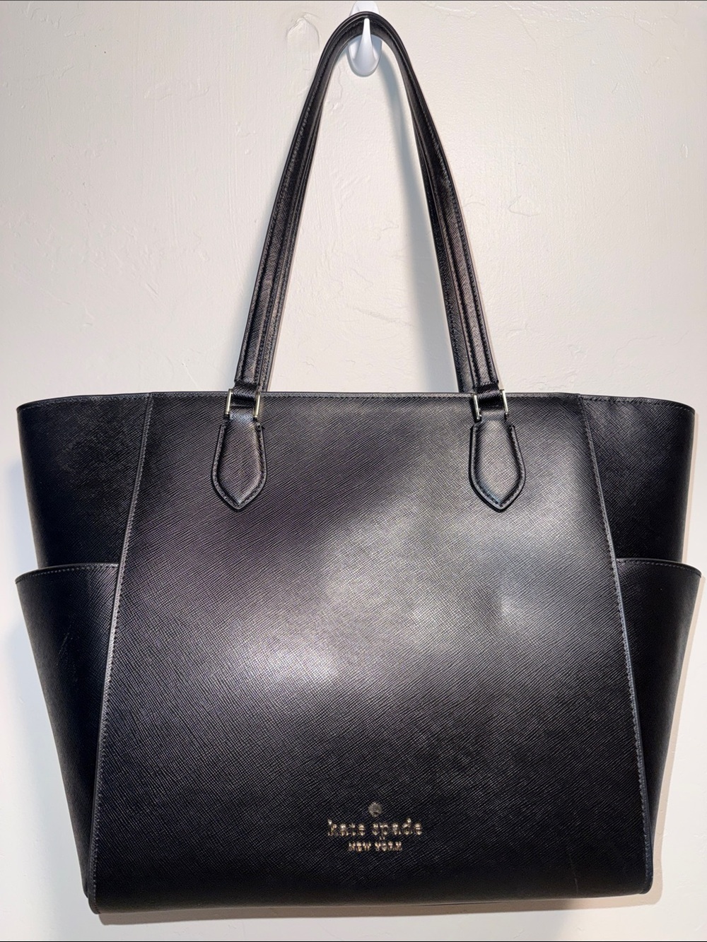 kate spade Black Saffiano Leather Tote